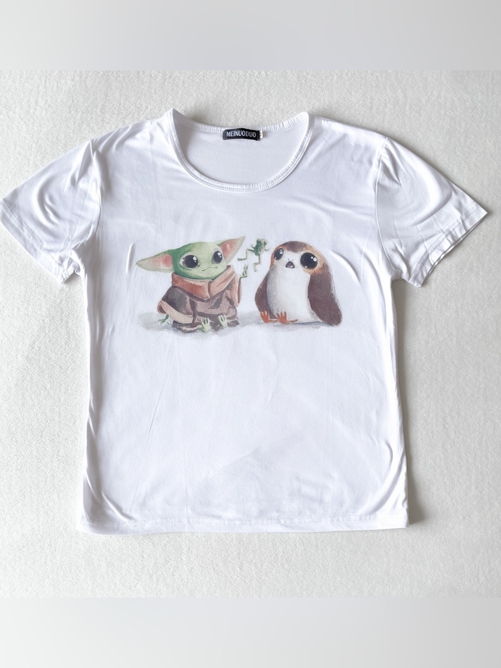 Grogu and Porg Graphic Tee